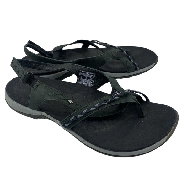 Merrell Women's Stella Bloom Black Slingback Thong Sandals Size 10‎ - Picture 1 of 13